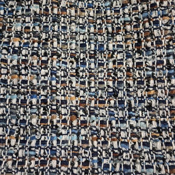 Talbots 8 Wool Blend Knee Length Grey/Multicolor Geometric Plaid Skirt Lined - Picture 2 of 10